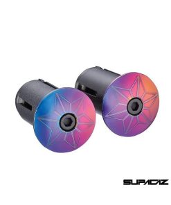 Tapones para manillar Supacaz Star Plugz de aluminio