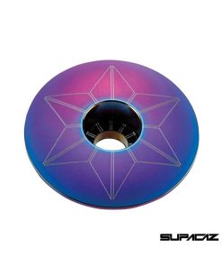 Tapones para dirección Supacaz Star Capz de aluminio